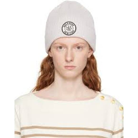 Rag & Bone Women\'s Charlie Beanie Embroidered Logo Patch at Rolled Brim One Size main image 5